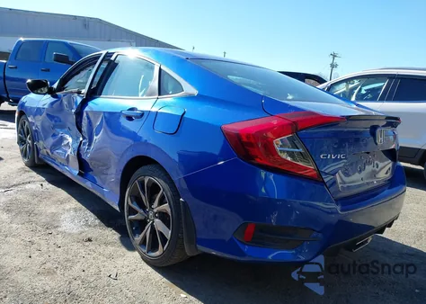 2019 Honda Civic Sport z USA, uszkodzony, nr VIN 19XFC2F81KE011576